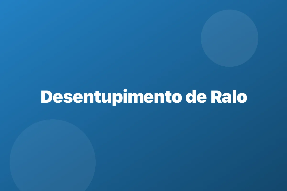 Desentupimento de ralo em Mauá – escoamento garantido